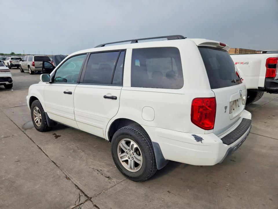 2005 Honda Pilot VIN 5FNYF18625B027645 COPART salvage auction — FRONT END, TX - SALVAGE VEHICLE TITLE (P), sold $525 on 2026-07-02 (photo 2)
