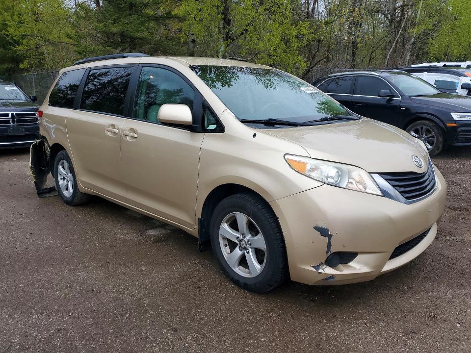 2011 Toyota Sienna VIN 5TDKA3DC8BS005118 COPART salvage auction — REAR END, ON - PERMIT SALVAGE, sold $2,350 on 2026-07-23 (photo 4)