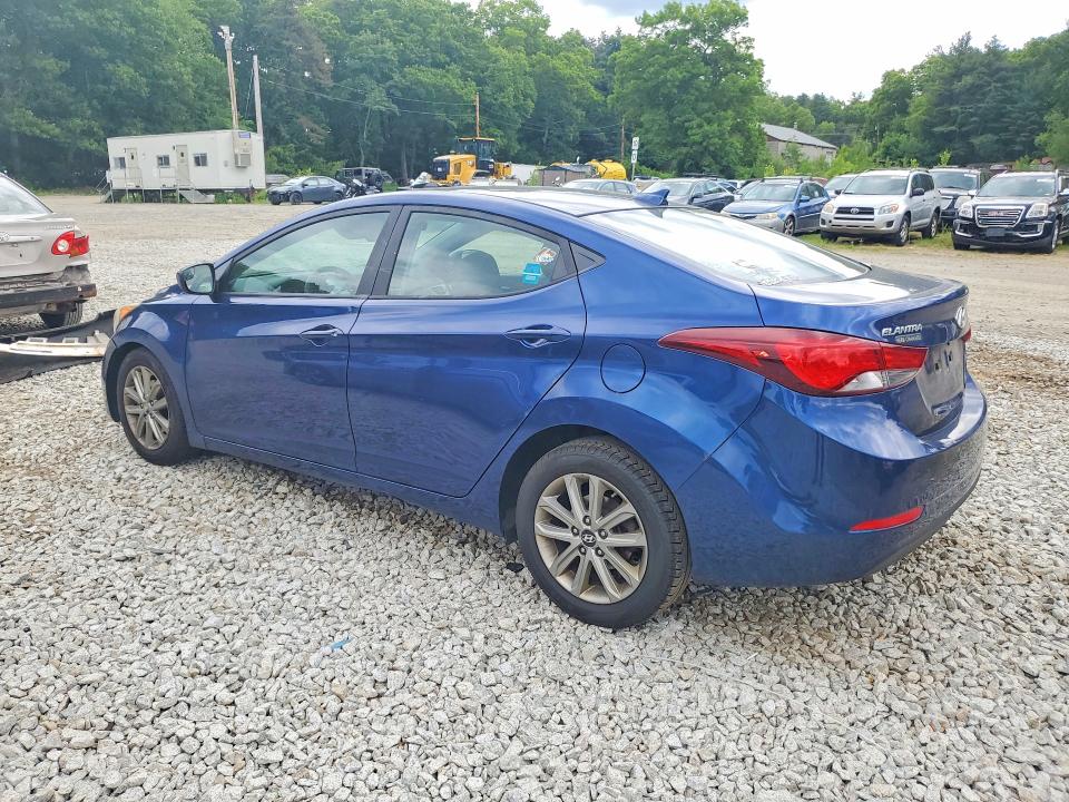 2016 Hyundai Elantra VIN 5NPDH4AE5GH764872 COPART salvage auction — FRONT END, Ma - Cert Of Title-Reconstrctd Coll, sold $1,100 on 2026-07-02 (photo 2)