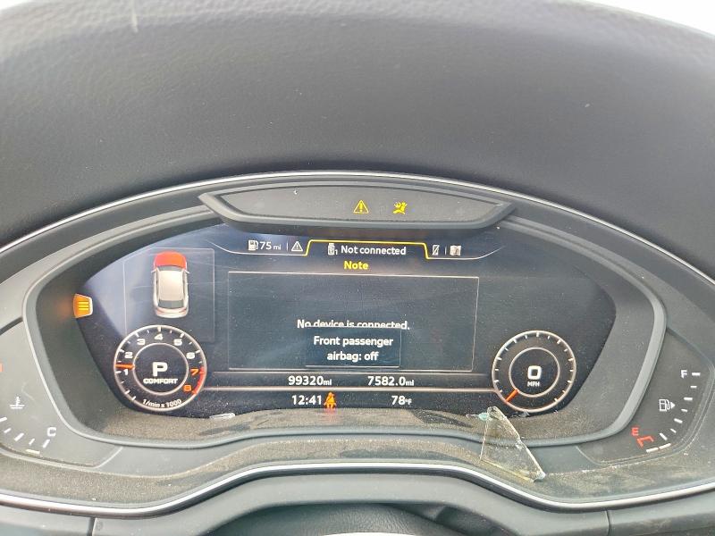 2018 Audi VIN WA1BNAFY5J2149727 COPART salvage auction — SIDE, Wv - Salvage Certificate, sold $425 on 2026-07-28 (photo 9)