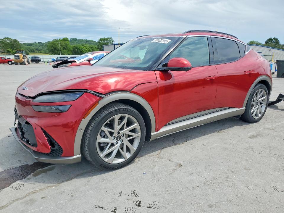 2023 Genesis Gv60 VIN KMUKCDTC5PU017843 COPART salvage auction — FRONT END, Salvage Title, sold $12,100 on 2026-08-26 (photo 1)