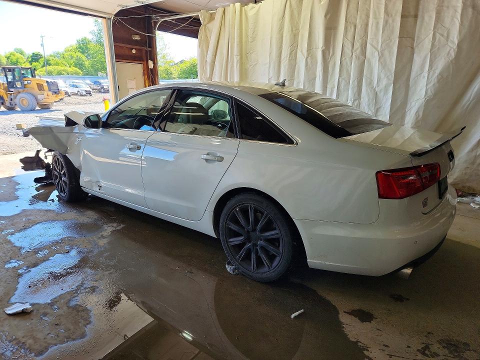2013 Audi A6 VIN WAUGGAFC8DN047347 COPART salvage auction — FRONT END, Pa - Certificate Of Salvage, sold $575 on 2026-07-30 (photo 2)