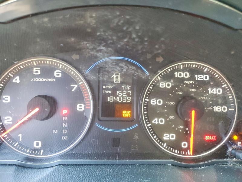2005 Acura Tsx VIN JH4CL96885C000550 COPART salvage auction — FRONT END, Ca - Non-Repairable Vehicle Cert, sold $200 on 2026-07-08 (photo 9)