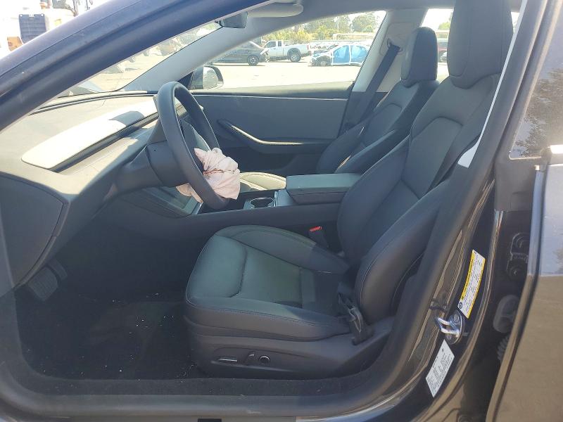 2025 Tesla Model 3 VIN 5YJ3E1EA9SF001691 COPART salvage auction — FRONT END, Ca - Salvage Certificate, sold $10,700 on 2026-07-20 (photo 7)