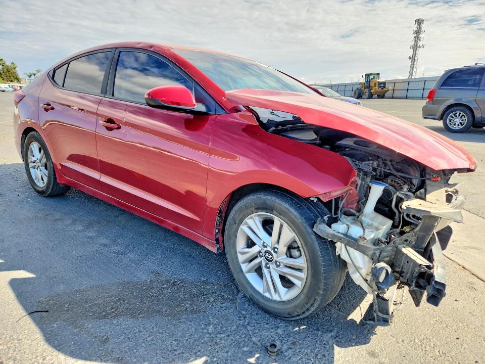 2019 Hyundai Elantra VIN KMHD84LF4KU739817 COPART salvage auction — FRONT END, Ca - Salvage Certificate, sold $925 on 2026-07-23 (photo 4)