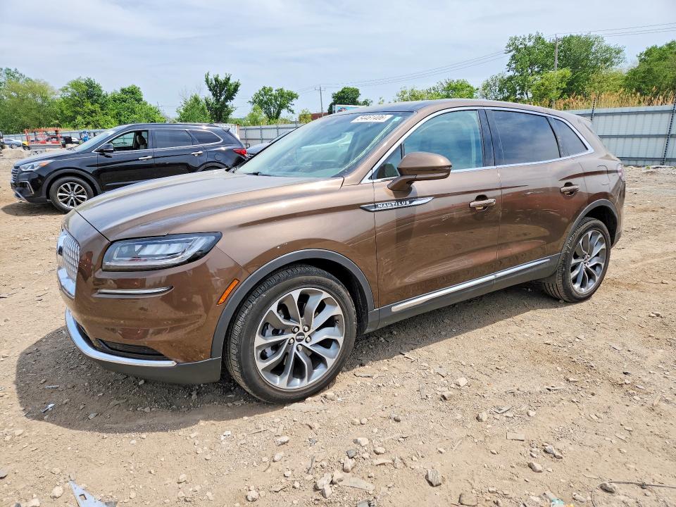 2022 Lincoln Nautilus VIN 2LMPJ8K99NBL26519 COPART salvage auction — SIDE, Il - Salvage Certificate, sold $14,000 on 2026-07-17 (photo 1)