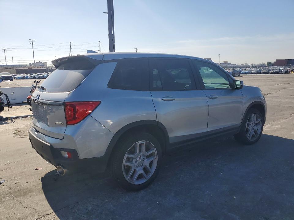2024 Honda Passport VIN 5FNYF8H59RB008869 COPART salvage auction — SIDE, Ca - Salvage Certificate, sold $12,700 on 2026-08-19 (photo 3)