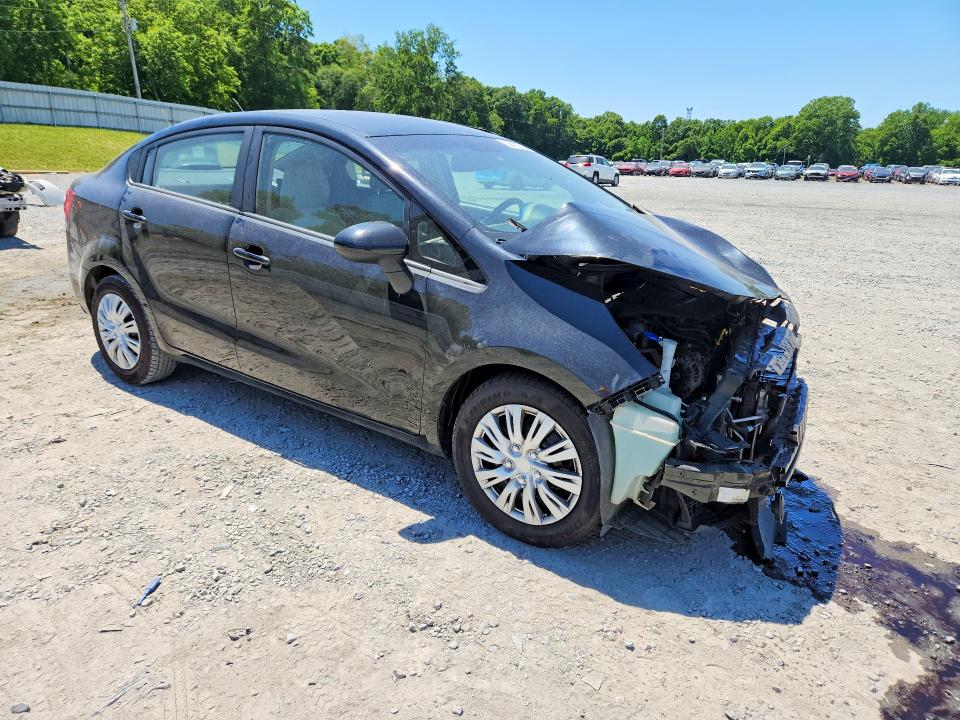 2013 Kia Rio VIN KNADN4A30D6236151 COPART salvage auction — FRONT END, Nc - Salvage Certificate Of Title, sold $225 on 2026-07-08 (photo 4)