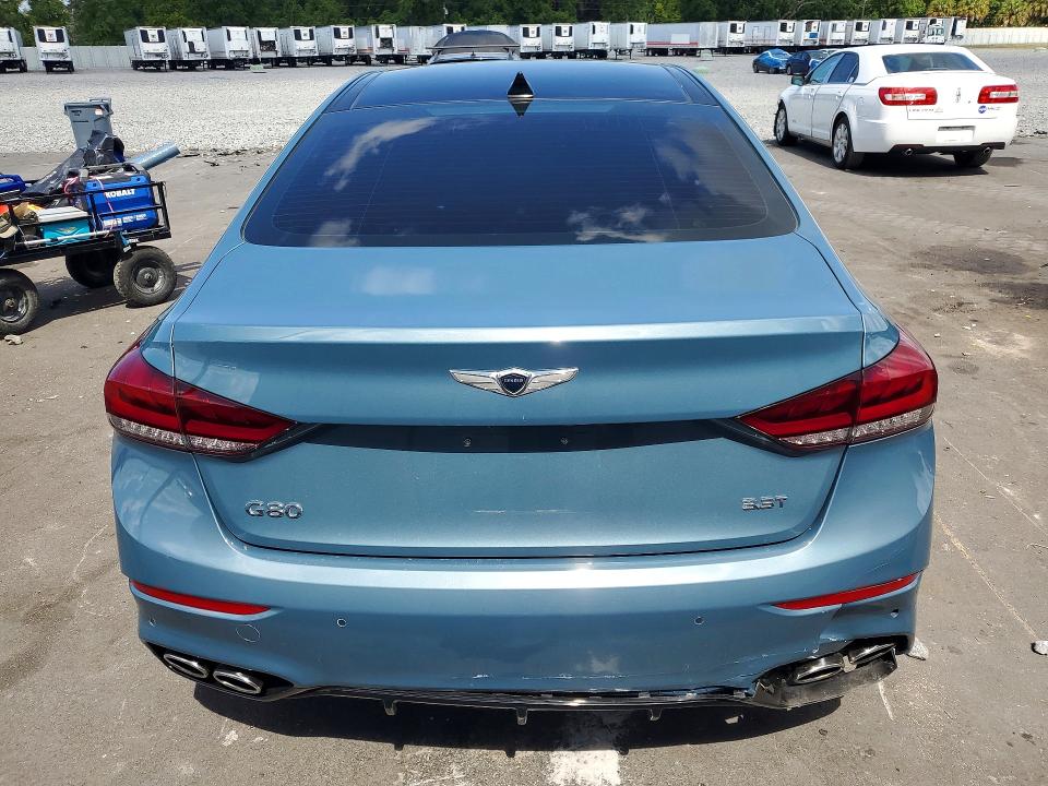 2018 Genesis G80 VIN KMHGN4JB9JU223148 COPART salvage auction — REAR END, Fl - Cert Of Title Slvg Rebuildable, sold $11,200 on 2026-08-03 (photo 6)