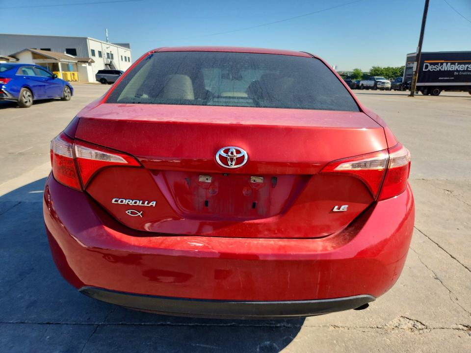 2017 Toyota Corolla VIN 5YFBURHE0HP612556 COPART salvage auction — FRONT END, Tx - Salvage Vehicle Title, sold $825 on 2026-07-16 (photo 6)