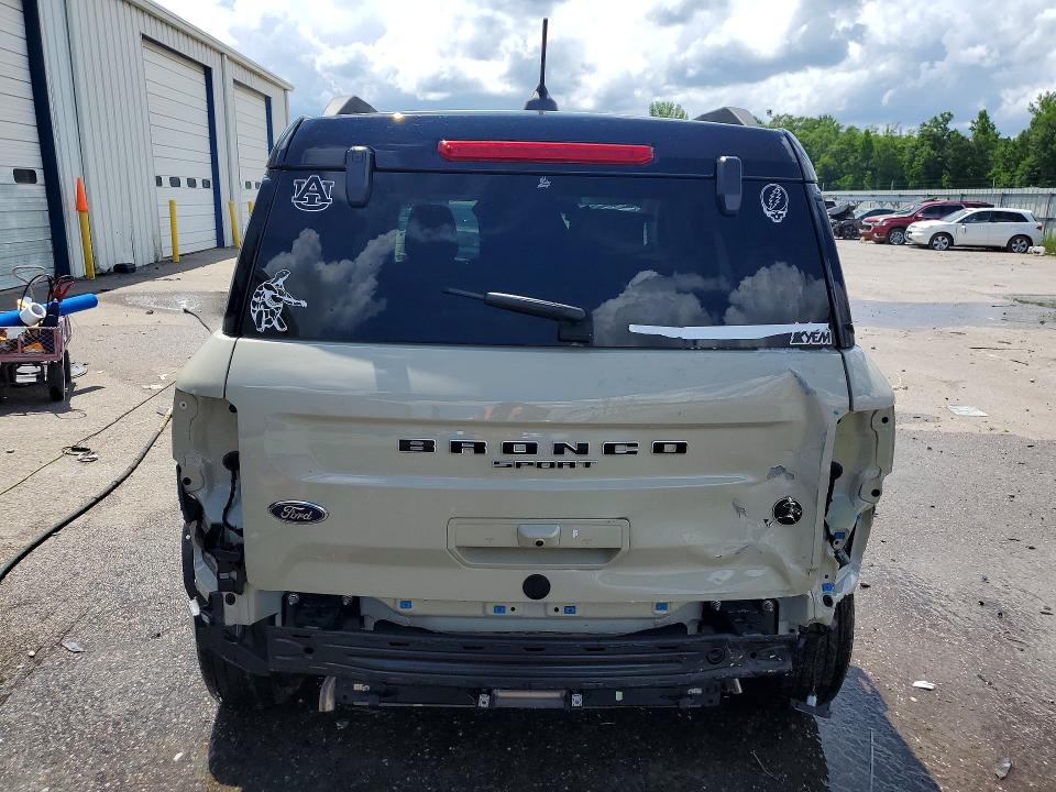 2025 Ford Bronco VIN 3FMCR9CN5SRE72420 COPART salvage auction — REAR END, Al - Cert Of Title-Salvage Title, sold $8,800 on 2026-07-30 (photo 6)