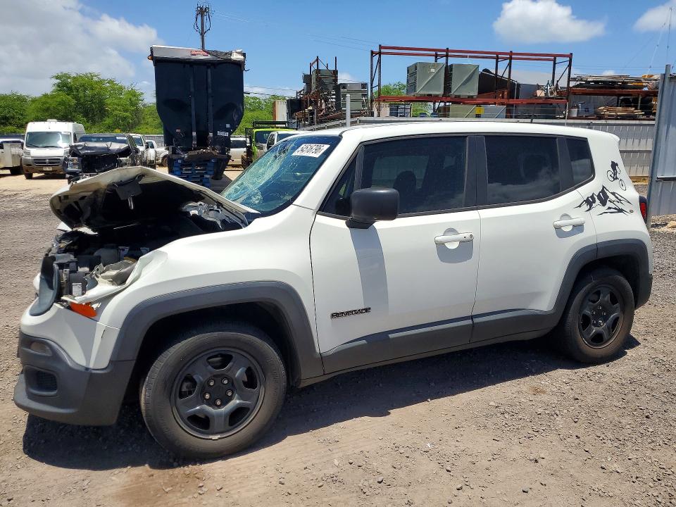 2017 Jeep Renegade VIN ZACCJAAB1HPE45109 COPART salvage auction — FRONT END, HI - CERTIFICATE OF SALVAGE, sold $2 on 2026-08-17 (photo 1)