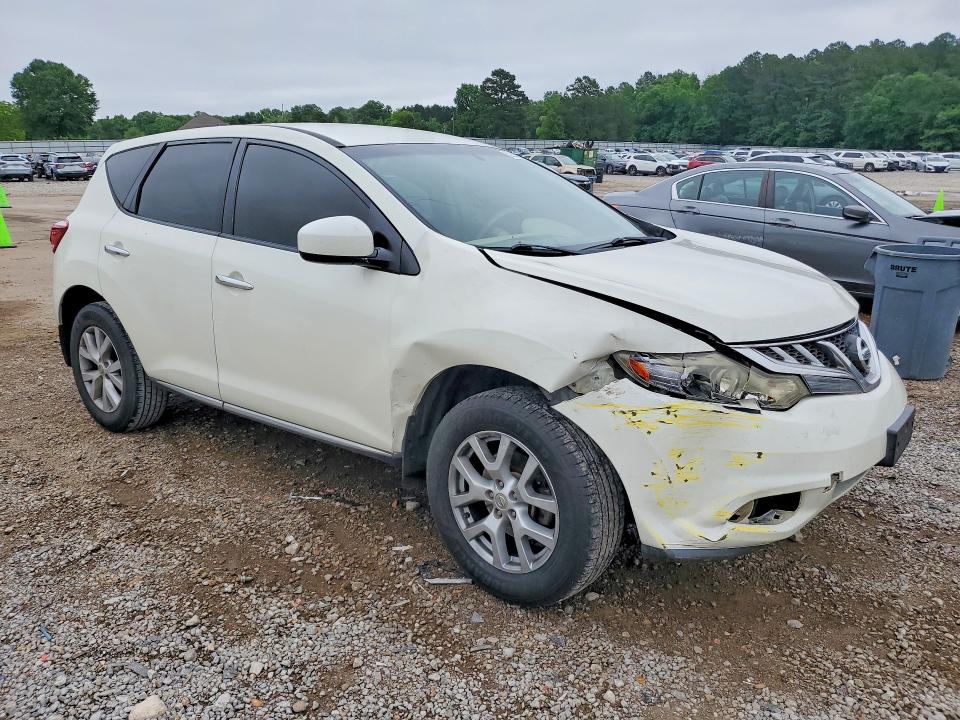 2011 Nissan Murano VIN JN8AZ1MU5BW067291 COPART salvage auction — FRONT END, Ms - Cert Of Title-Salvaged, sold $300 on 2026-07-24 (photo 4)