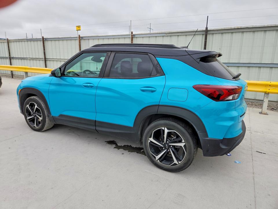 2021 Chevrolet Trailblazer VIN KL79MTSL1MB039725 COPART salvage auction — WATER/FLOOD, Tx - Salvage Title-Flood Damage, sold $225 on 2026-07-31 (photo 2)