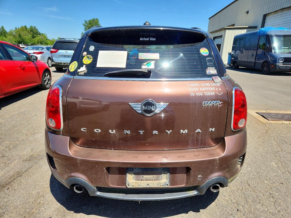 2013 Mini Cooper VIN WMWZC3C55DWP23656 COPART salvage auction — MINOR DENT/SCRATCHES, OR - CERTIFICATE OF TITLE, sold $675 on 2026-07-13 (photo 6)