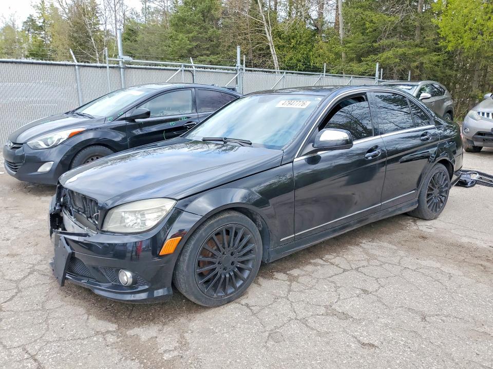 2009 Mercedes-benz C class VIN WDDGF85XX9F343304 COPART salvage auction — SIDE, ON - PERMIT SALVAGE, sold $1,050 on 2026-07-14 (photo 1)