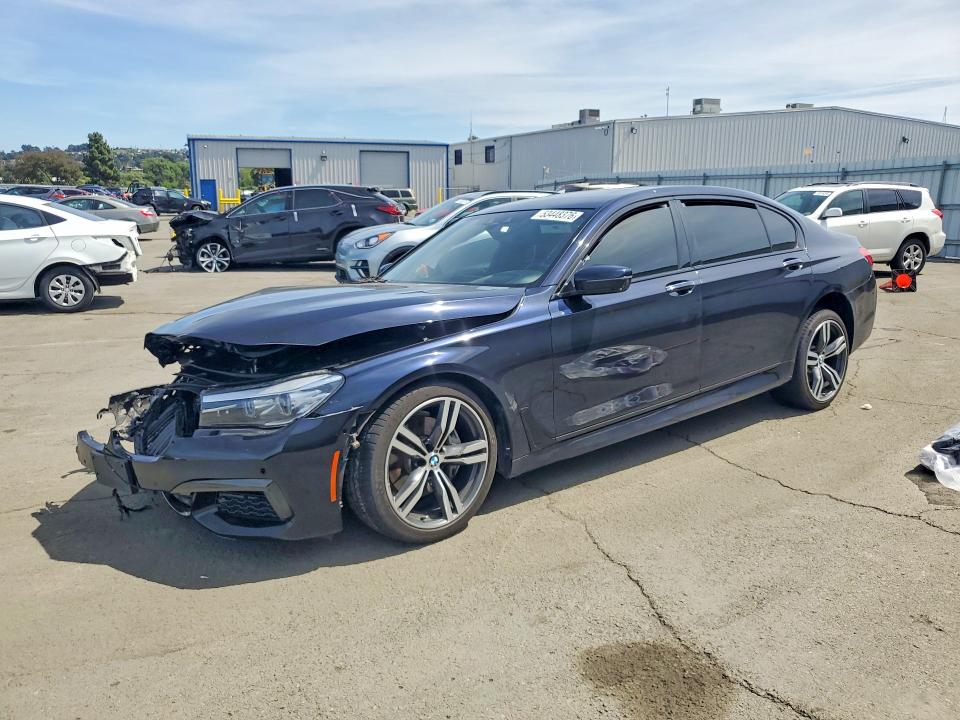 2017 BMW 7er VIN WBA7E2C34HG740829 COPART salvage auction — FRONT END, CA - SALVAGE CERTIFICATE, sold $3,250 on 2026-07-17 (photo 1)