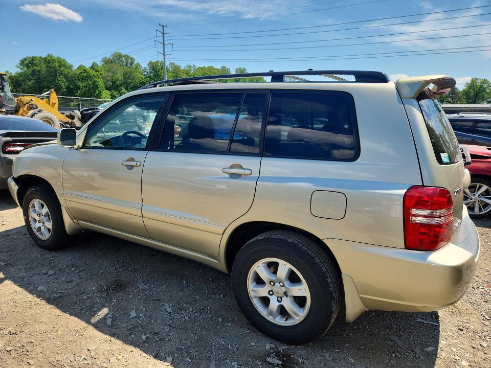 2002 Toyota Highlander VIN JTEHF21A920044971 COPART salvage auction — FRONT END, Md - Cert Of Salvage > 75% Damage, sold $425 on 2026-07-10 (photo 2)