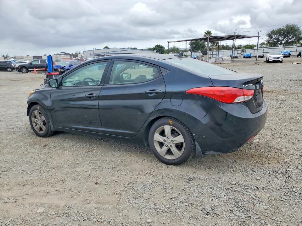 2013 Hyundai Elantra VIN KMHDH4AE6DU827118 COPART salvage auction — FRONT END, Ca - Salvage Certificate, sold $1,350 on 2026-07-10 (photo 2)