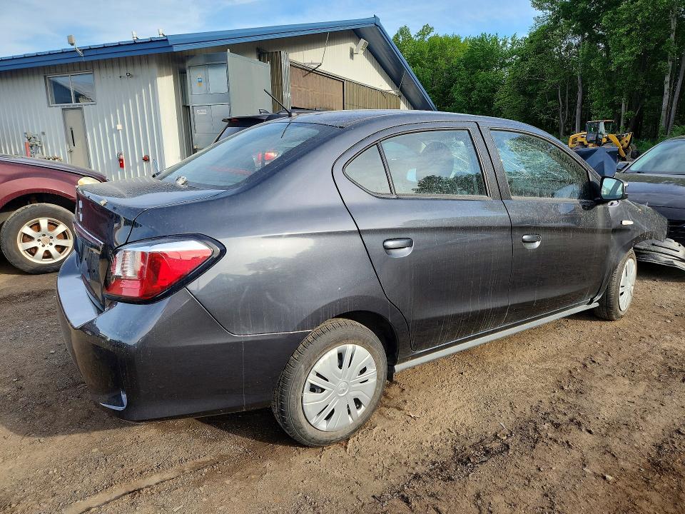 2024 Mitsubishi Mirage VIN ML32FUFJ1RHF04561 COPART salvage auction — FRONT END, Vt - Cert Of Title-Salvage Vehicle, sold $1,400 on 2026-07-09 (photo 3)