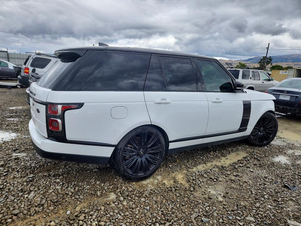 2021 Land rover RANGE ROVER VIN SALGS2RKXMA424058 COPART salvage auction — FRONT END, Ca - Salvage Certificate, sold $16,500 on 2026-07-09 (photo 3)
