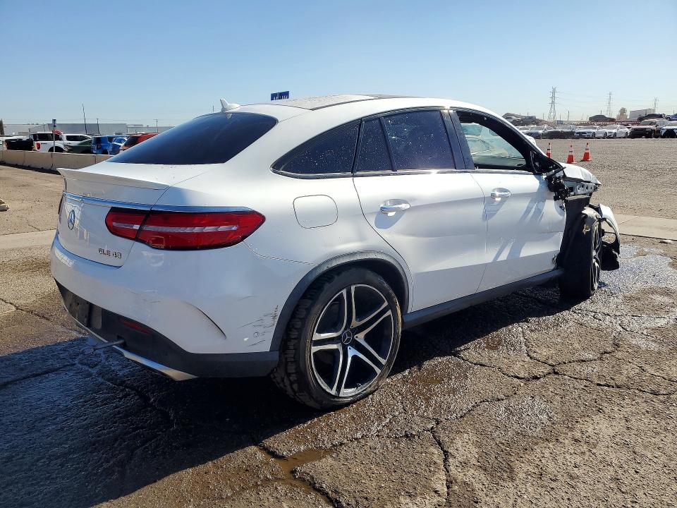 2018 Mercedes-benz Gle class VIN 4JGED6EBXJA103859 COPART salvage auction — FRONT END, Az - Cert Of Title - Salvage (P), sold $18,300 on 2026-08-05 (photo 3)