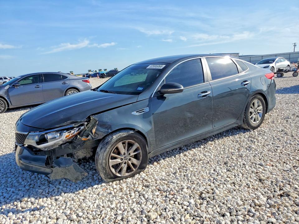 2016 Kia Optima VIN KNAGT4L30G5079487 COPART salvage auction — FRONT END, TX - SALVAGE VEHICLE TITLE, sold $675 on 2026-07-02 (photo 1)