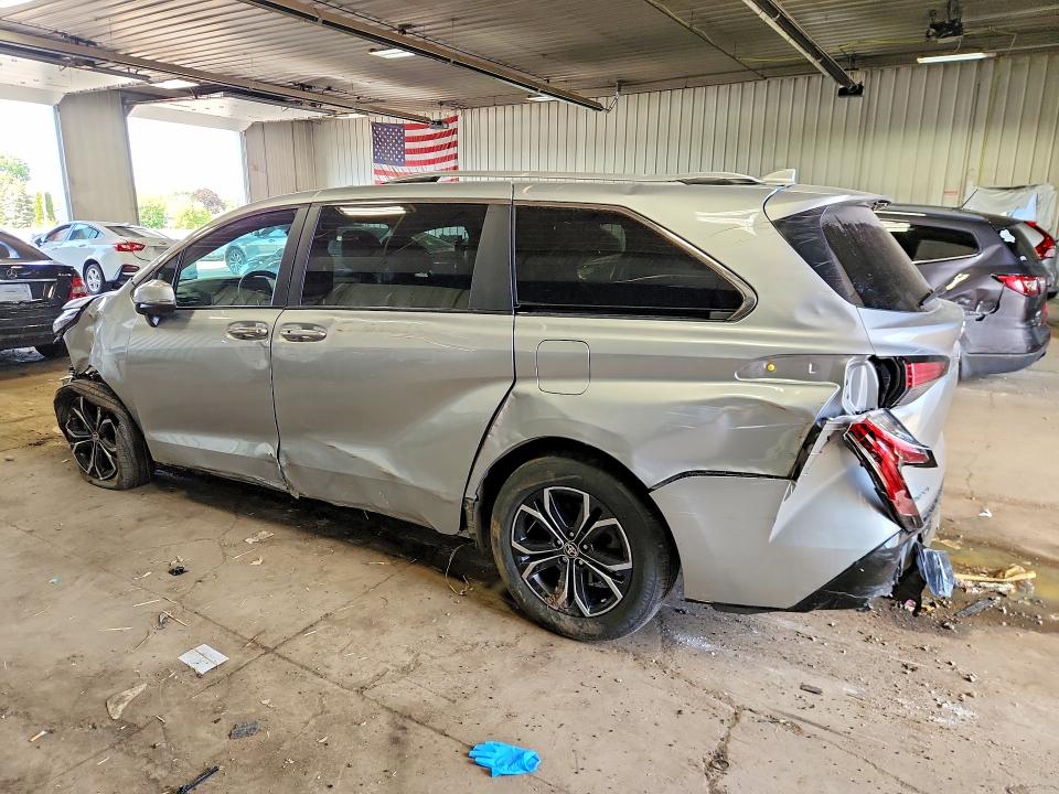 2025 Toyota Sienna VIN 5TDESKFC8SS167770 COPART salvage auction — ALL OVER, WI - CERT OF TITLE-CLAIM PAID, sold $250 on 2026-07-20 (photo 2)