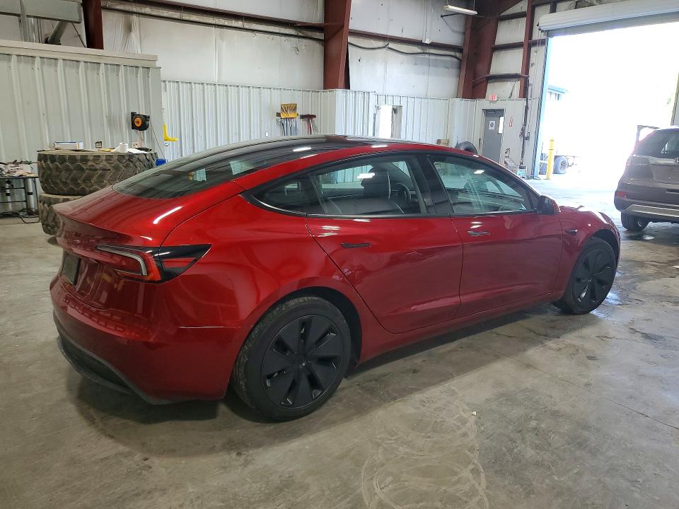 2025 Tesla Model 3 VIN 5YJ3E1EA3SF048618 COPART salvage auction — UNDERCARRIAGE, Ny - Mv-907A Salvage Certificate, sold $14,600 on 2026-07-06 (photo 3)