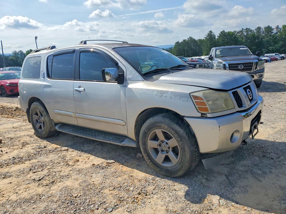 2005 Nissan Armada VIN 5N1AA08B55N715983 COPART salvage auction — MECHANICAL, Al - Certificate Of Title (P), sold $1,200 on 2026-07-03 (photo 4)