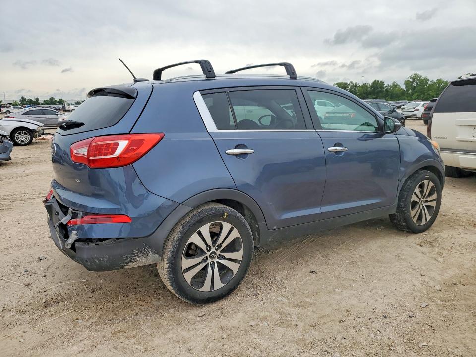 2012 Kia Sportage VIN KNDPC3A29C7349645 COPART salvage auction — REAR END, Tx - Salvage Vehicle Title, sold $775 on 2026-07-24 (photo 3)