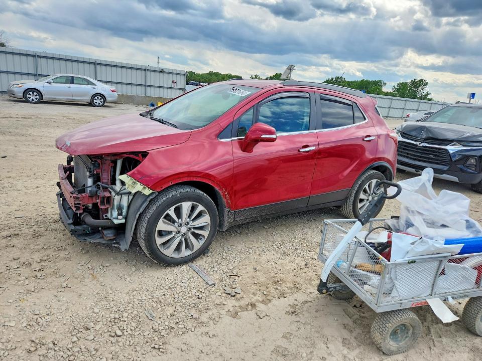 2017 Buick Encore VIN KL4CJCSB2HB023834 COPART salvage auction — FRONT END, Ks - Cert Of Title-Salvage, sold $300 on 2026-07-21 (photo 1)