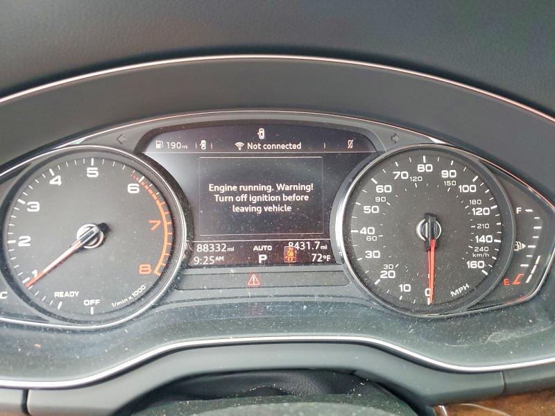 2019 Audi Q5 VIN WA1ANAFY2K2124975 COPART salvage auction — FRONT END, Md - Cert Of Salvage > 75% Damage, sold $3,050 on 2026-07-28 (photo 9)