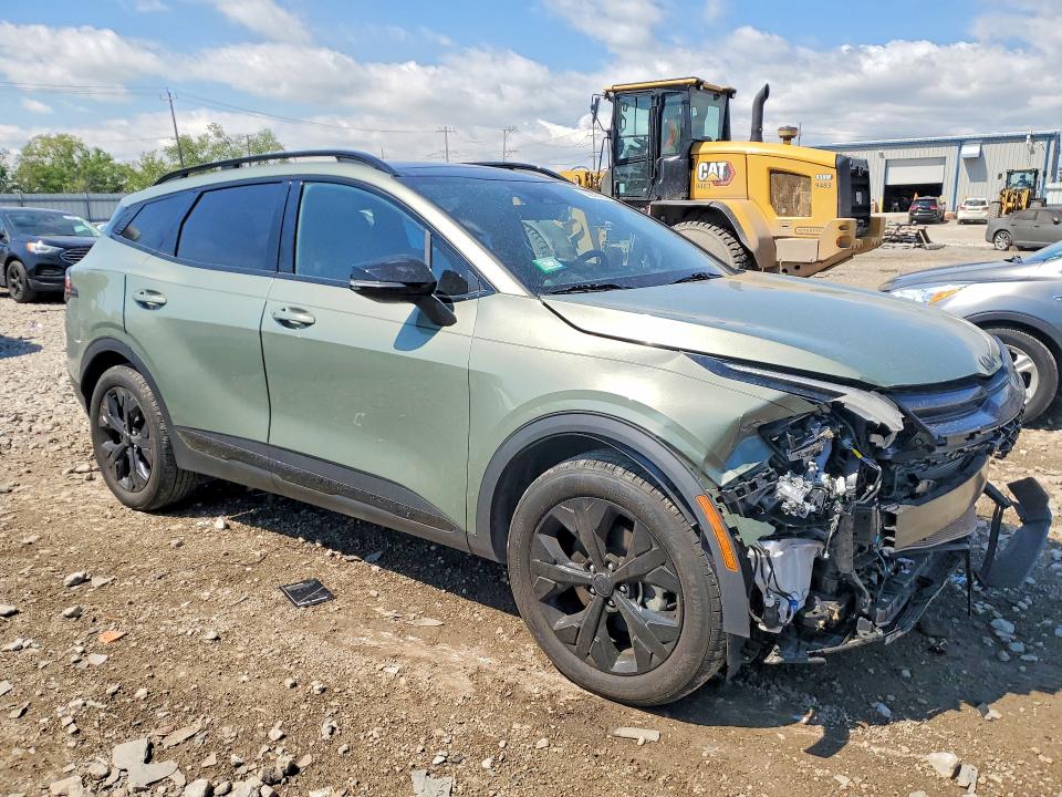 2025 Kia Sportage VIN 5XYK6CDF4SG307918 COPART salvage auction — FRONT END, Il - Salvage Certificate, sold $11,400 on 2026-07-31 (photo 4)