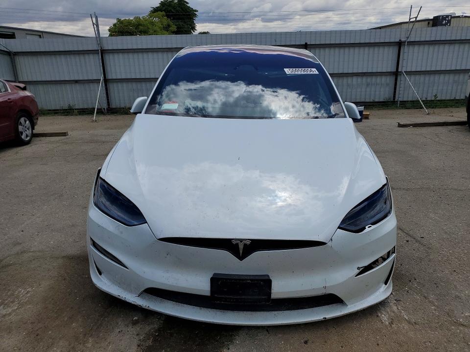 2023 Tesla Model x VIN 7SAXCAE5XPF425711 COPART salvage auction — FRONT END, Ca - Salvage Certificate, sold $23,400 on 2026-07-06 (photo 5)