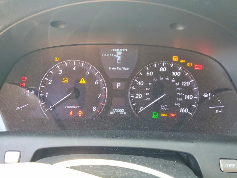 2009 Lexus Ls VIN JTHBL46F795089941 COPART salvage auction — MINOR DENT/SCRATCHES, Ca - Dis/Dlr/Exp Only Clean Title, sold $2,550 on 2026-07-08 (photo 9)