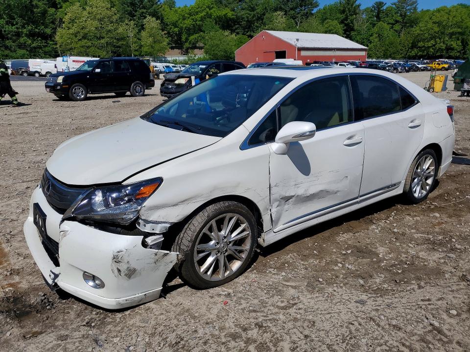 2010 Lexus Hs 250h VIN JTHBB1BA6A2007862 COPART salvage auction — SIDE, MA - CERT OF TITLE-RECONSTRCTD COLL, sold $550 on 2026-07-20 (photo 1)