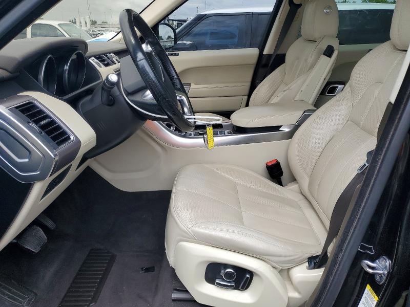 2016 Land rover Range rover sport VIN SALWR2PFXGA593711 COPART salvage auction — FRONT END, CA - SALVAGE CERTIFICATE, sold $3,650 on 2026-07-16 (photo 7)