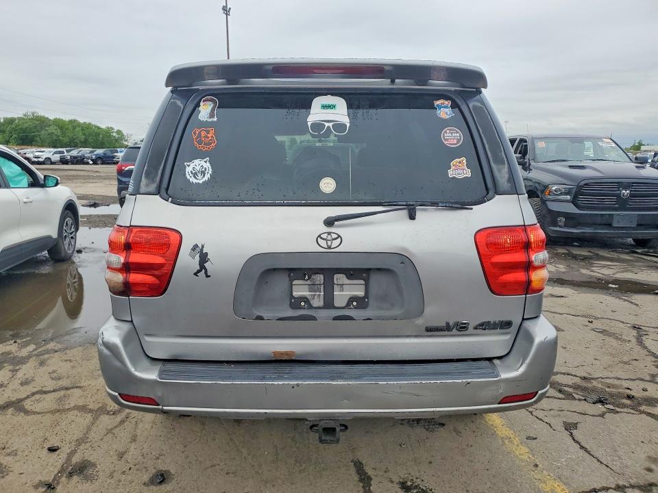 2001 Toyota Sequoia VIN 5TDBT48A11S048349 COPART salvage auction — FRONT END, Oh - Cert Of Title-Salvage, sold $675 on 2026-07-07 (photo 6)