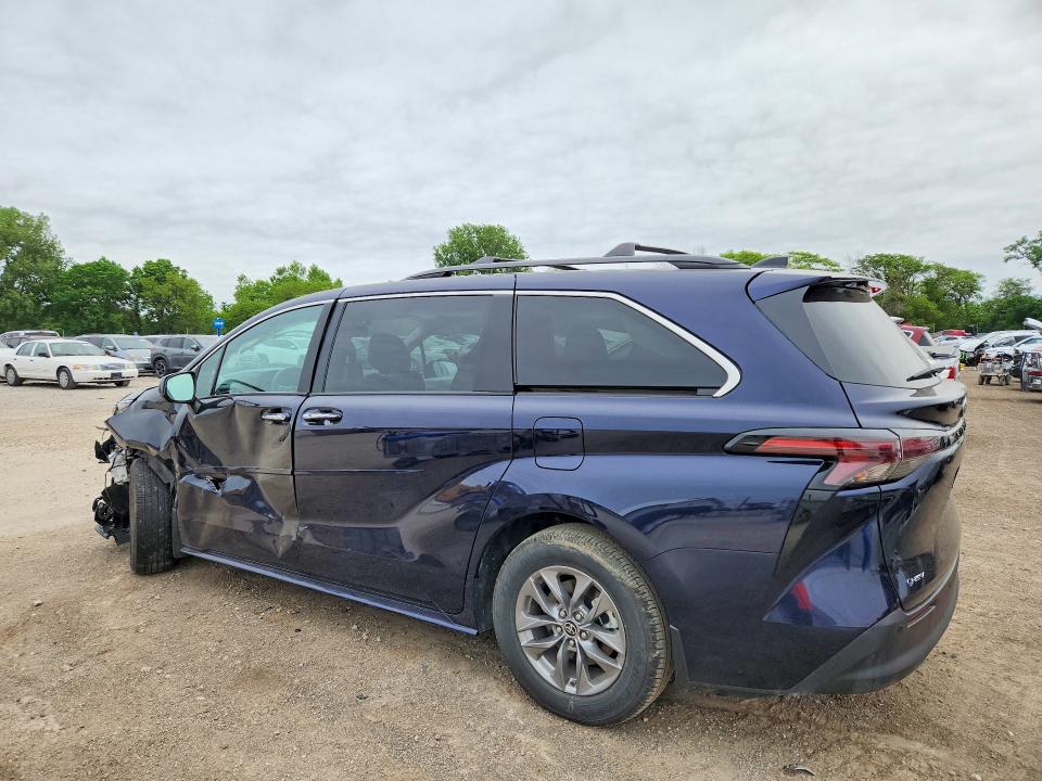 2025 Toyota Sienna VIN 5TDJRKEC2SS258366 COPART salvage auction — FRONT END, Ia - Cert Of Title-Salvage Title, sold $16,800 on 2026-07-03 (photo 2)