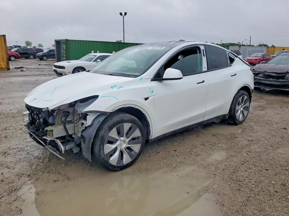 2023 Tesla Model y VIN 7SAYGDEE4PF791495 COPART salvage auction — FRONT END, In - Cert Of Title-Salvage Title, sold $10,900 on 2026-07-10 (photo 1)