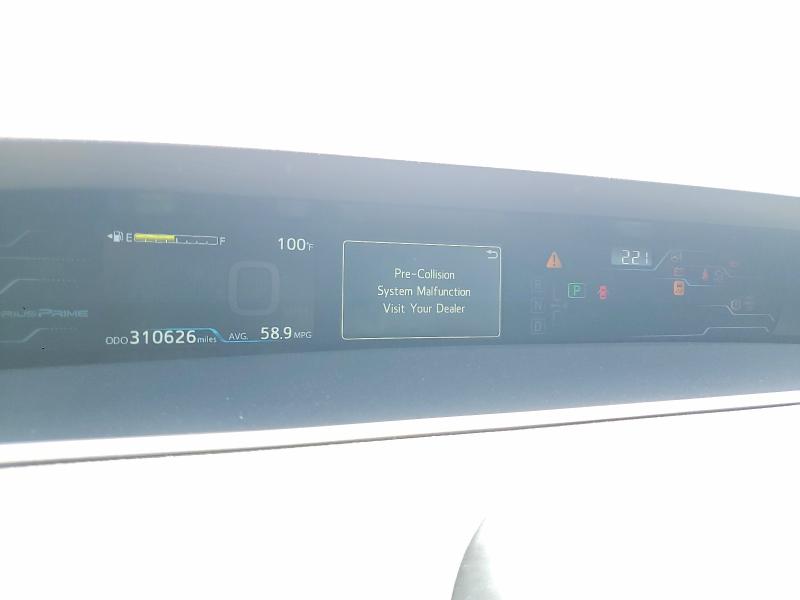 2019 Toyota Prius prime VIN JTDKARFP6K3106968 COPART salvage auction — FRONT END, Ca - Salvage Certificate, sold $3,750 on 2026-07-02 (photo 9)