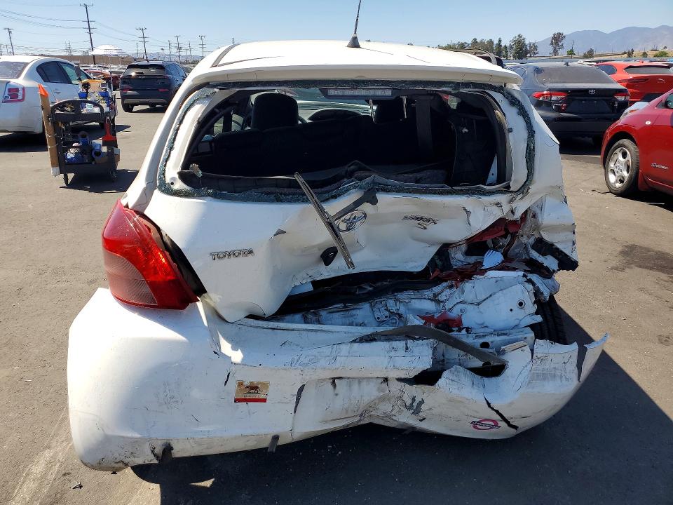 2008 Toyota Yaris VIN JTDJT923785214599 COPART salvage auction — FRONT END, Ca - Salvage Certificate, sold $250 on 2026-07-08 (photo 6)