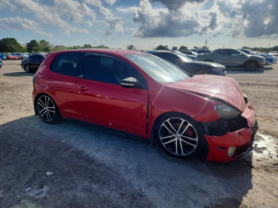 2012 Volkswagen Gti VIN WVWEV7AJ0CW015218 COPART salvage auction — FRONT END, Ga - Cert Of Title-Rebuilt, sold $900 on 2026-07-02 (photo 4)