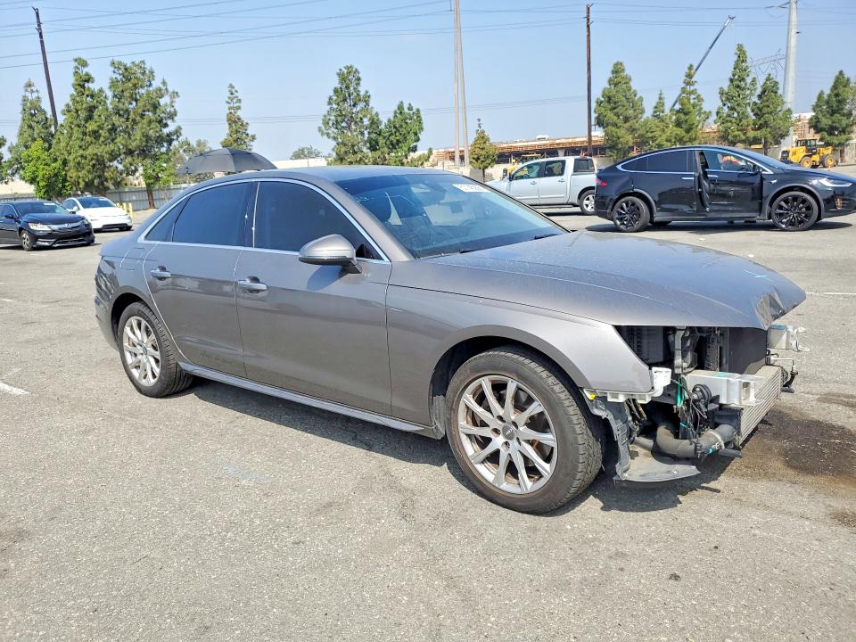 2020 Audi A4 VIN WAUGMAF4XLN005312 COPART salvage auction — FRONT END, Ca - Salvage Certificate, sold $6,500 on 2026-07-02 (photo 4)