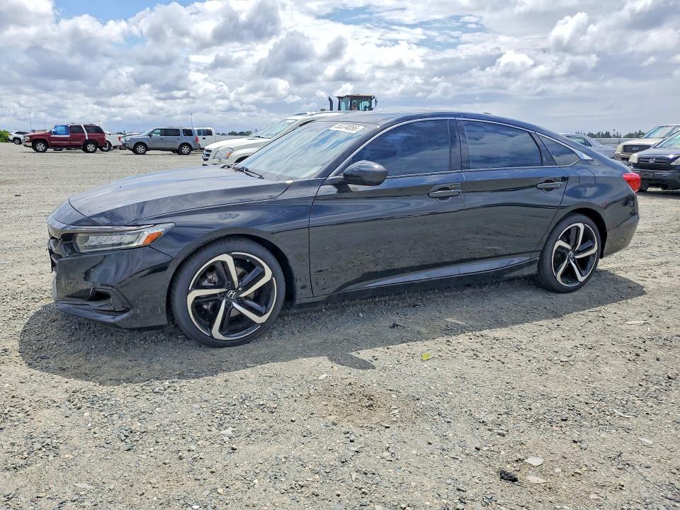 2021 Honda Accord VIN 1HGCV2F37MA007458 COPART salvage auction — VANDALISM, CA - SALVAGE CERTIFICATE, sold $7,400 on 2026-07-28 (photo 1)