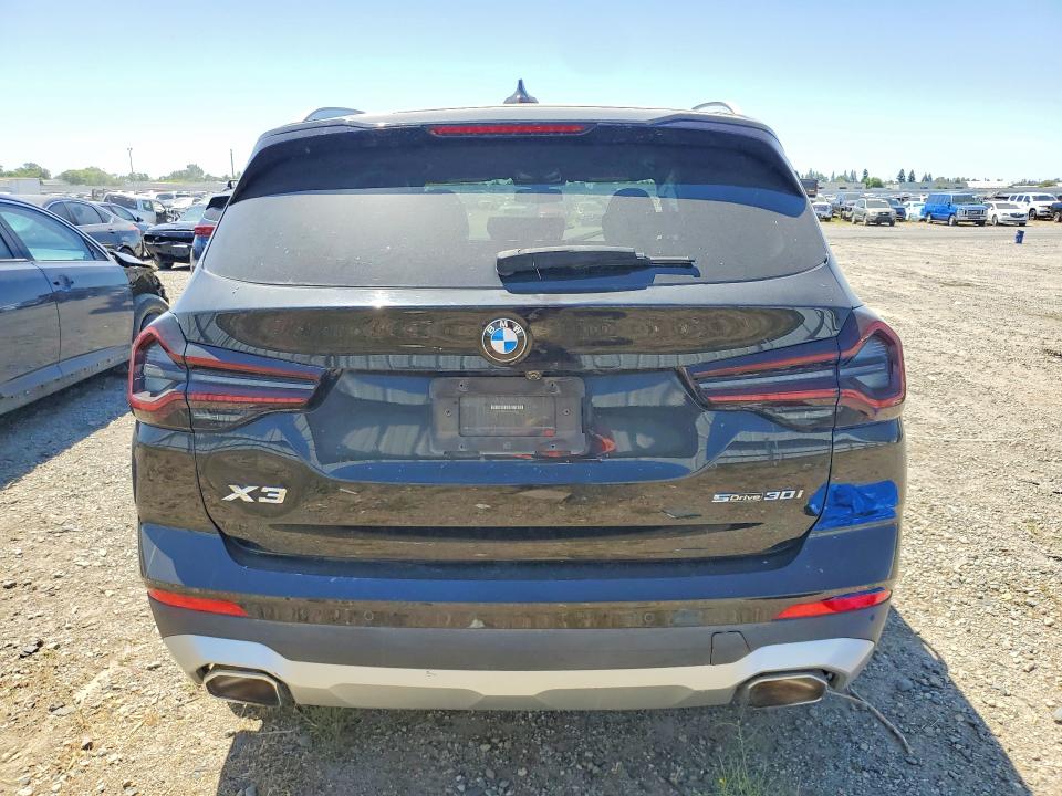 2022 BMW X3 VIN 5UX43DP01N9N22711 COPART salvage auction — Front End, CA - DIS/DLR/EXP ONLY CLEAN TITLE (P), sold $9,800 on 2026-07-03 (photo 6)