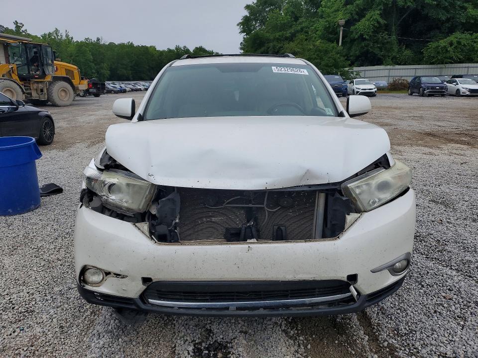 2011 Toyota Highlander VIN 5TDZK3EH4BS043645 COPART salvage auction — FRONT END, Ms - Cert Of Title-Salvaged, sold $2,750 on 2026-07-22 (photo 5)