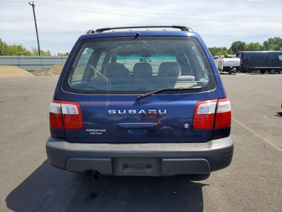 2002 Subaru Forester VIN JF1SF635X2H754907 COPART salvage auction — VANDALISM, Or - Salvage Title Certificate, sold $1,000 on 2026-07-06 (photo 6)