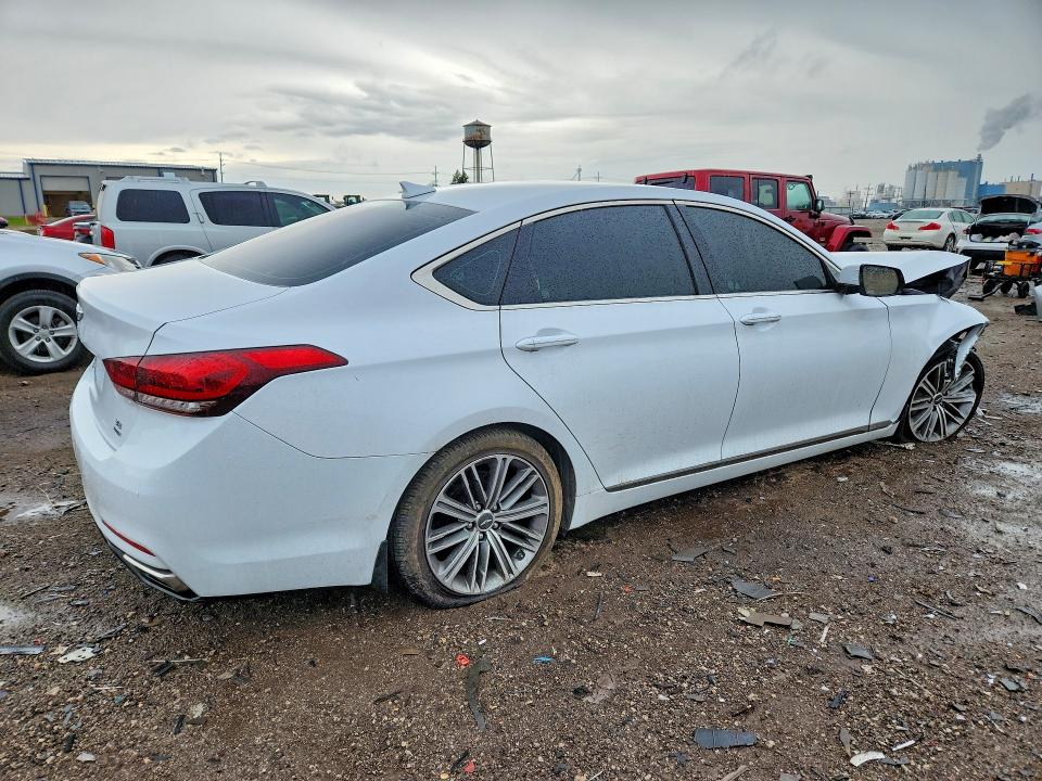 2018 Genesis G80 VIN KMHGN4JE0JU249471 COPART salvage auction — FRONT END, Il - Salvage Certificate, sold $1,700 on 2026-07-17 (photo 3)